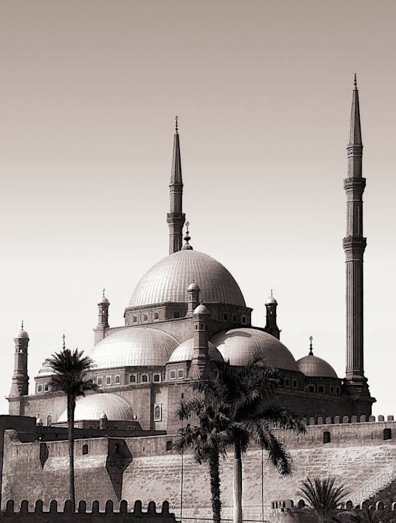 Fotobanka s bezplatnými fotkami na tému architektúra, cairo, čiernobiely