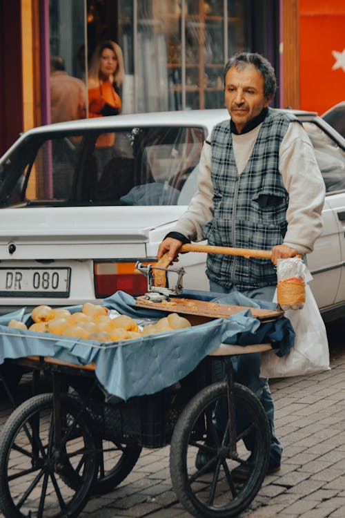 Ingyenes stockfotó árus, autó, bevásárlókocsi témában