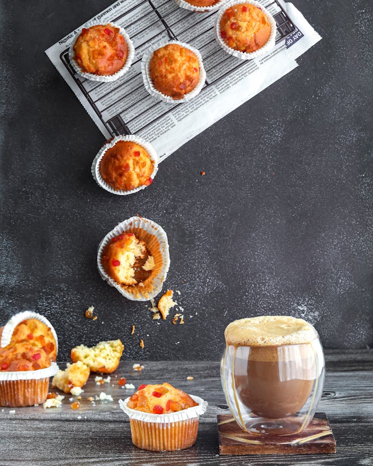 Breakfast Muffins And Coffee