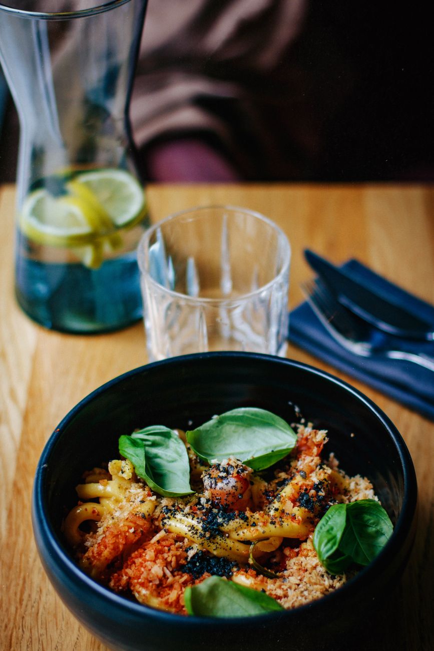 Pasta with Toasted Garlic & Herb Crumbs