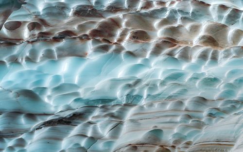 Free Detailed view of a textured glacier surface in China showcasing intricate ice formations. Stock Photo