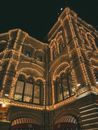 Brown Concrete Building during Nighttime