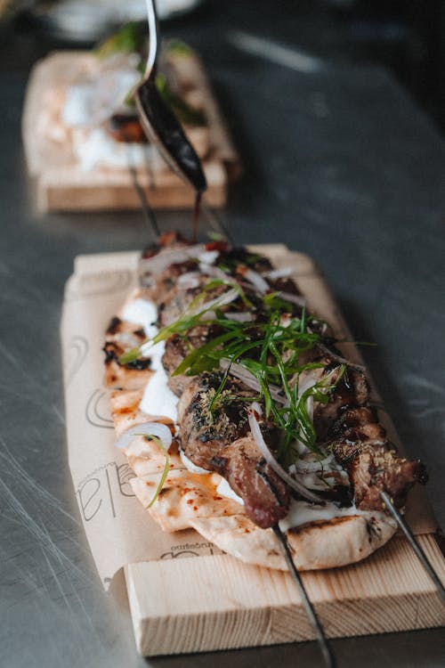Δωρεάν στοκ φωτογραφιών με shashlik, γεύμα, επιλεκτική εστίαση