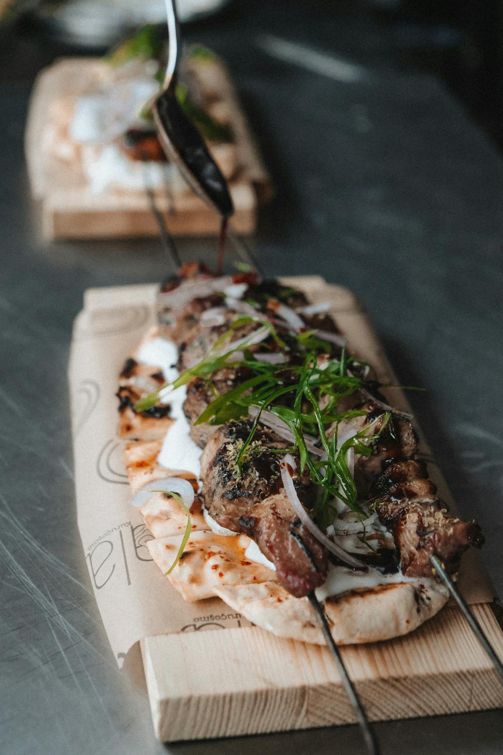 Labneh Flatbread with Roasted Vegetables