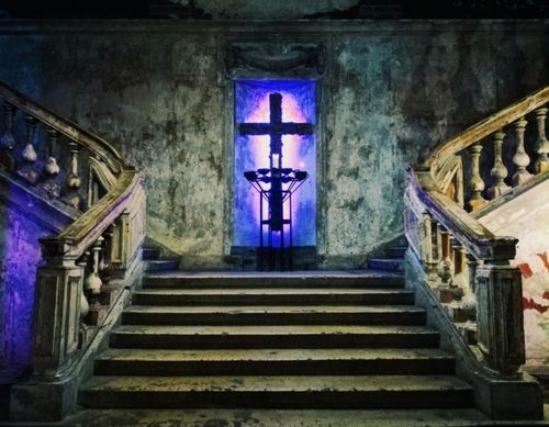 Free stock photo of church, church interior, cross Stock Photo