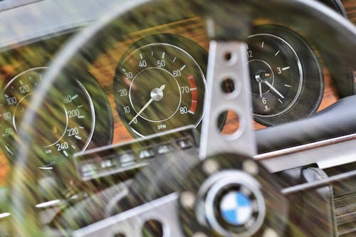 Free stock photo of bmw, oldtimer, speedo