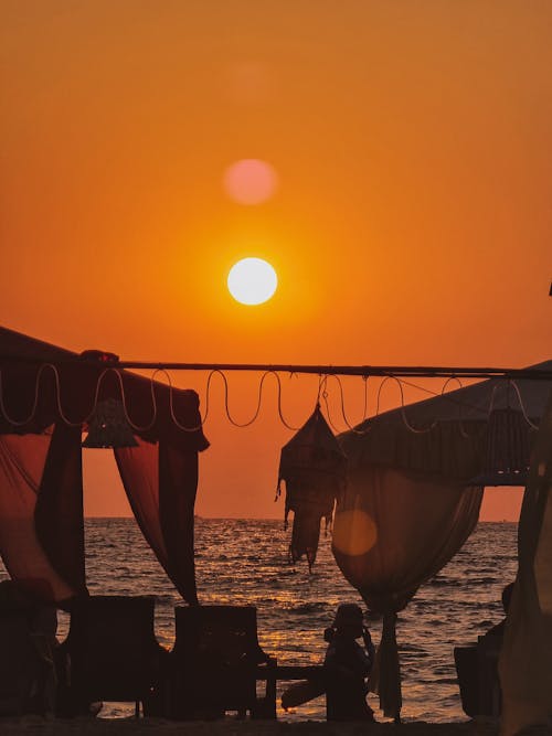 Free stock photo of goan beach, sunset
