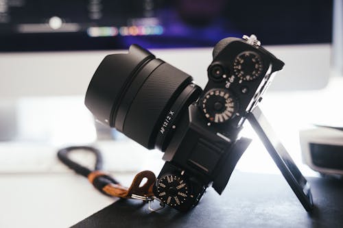 Free stock photo of black camera, dslr