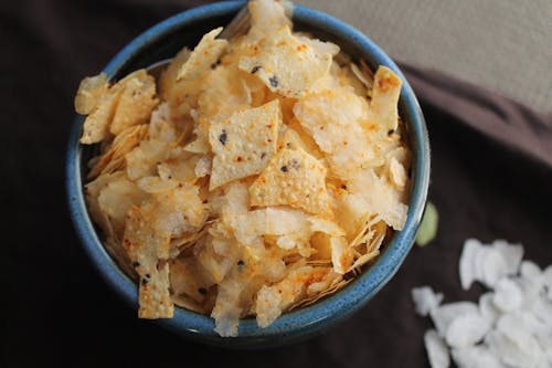 Free A Bowl of Potato Chips Stock Photo