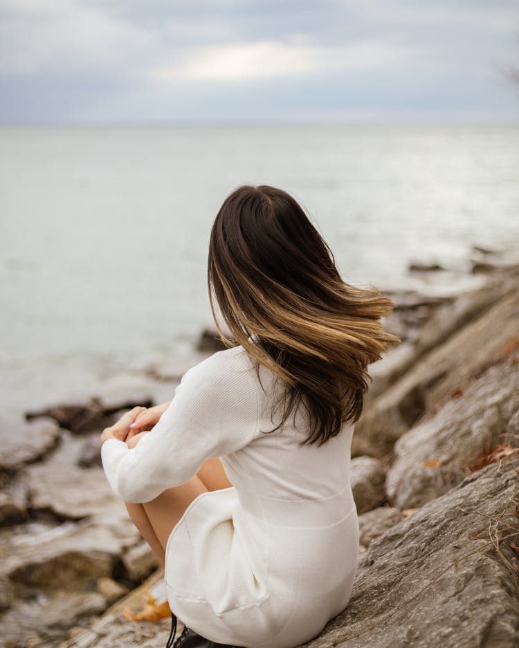 Woman Looking At View