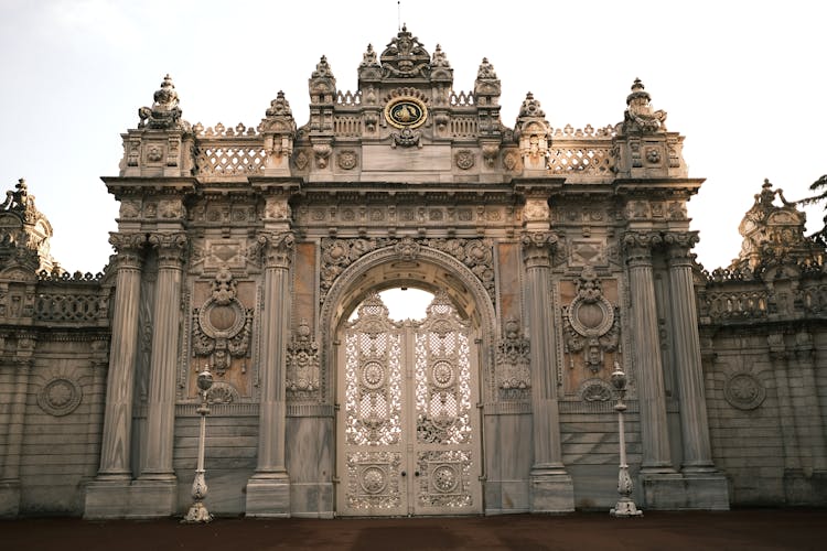 Gate Of The Sultan Of Dolmabahce Palace