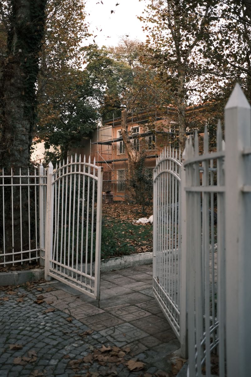 Automated pedestrian gate at a home