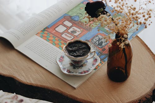 Turkish Coffee on Wooden Table