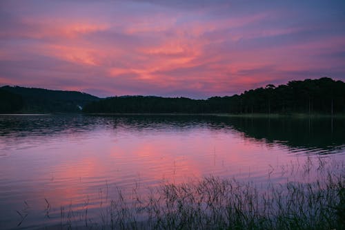 Darmowe zdjęcie z galerii z jezioro, natura, świt