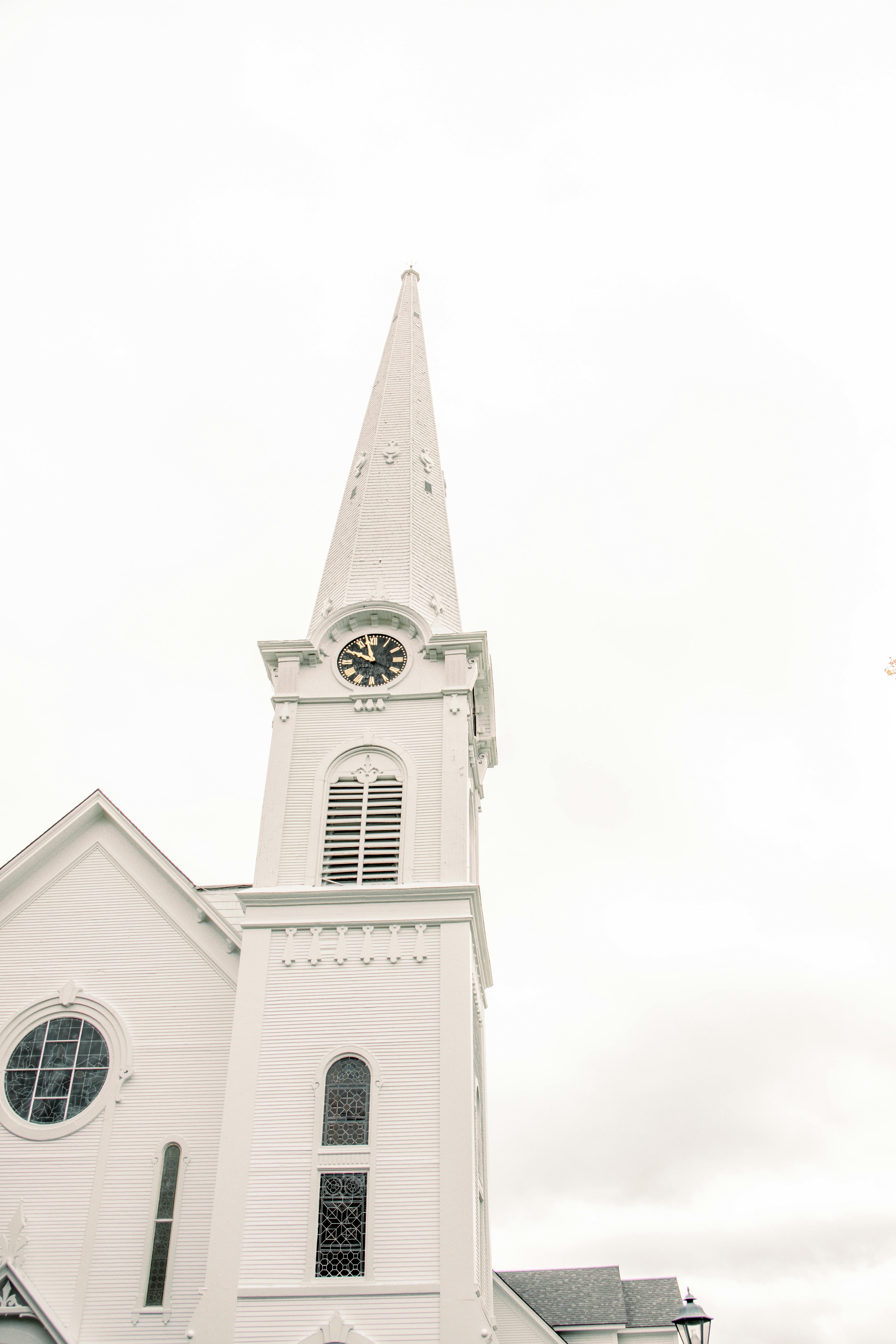 Free stock photo of church, fall, leaves