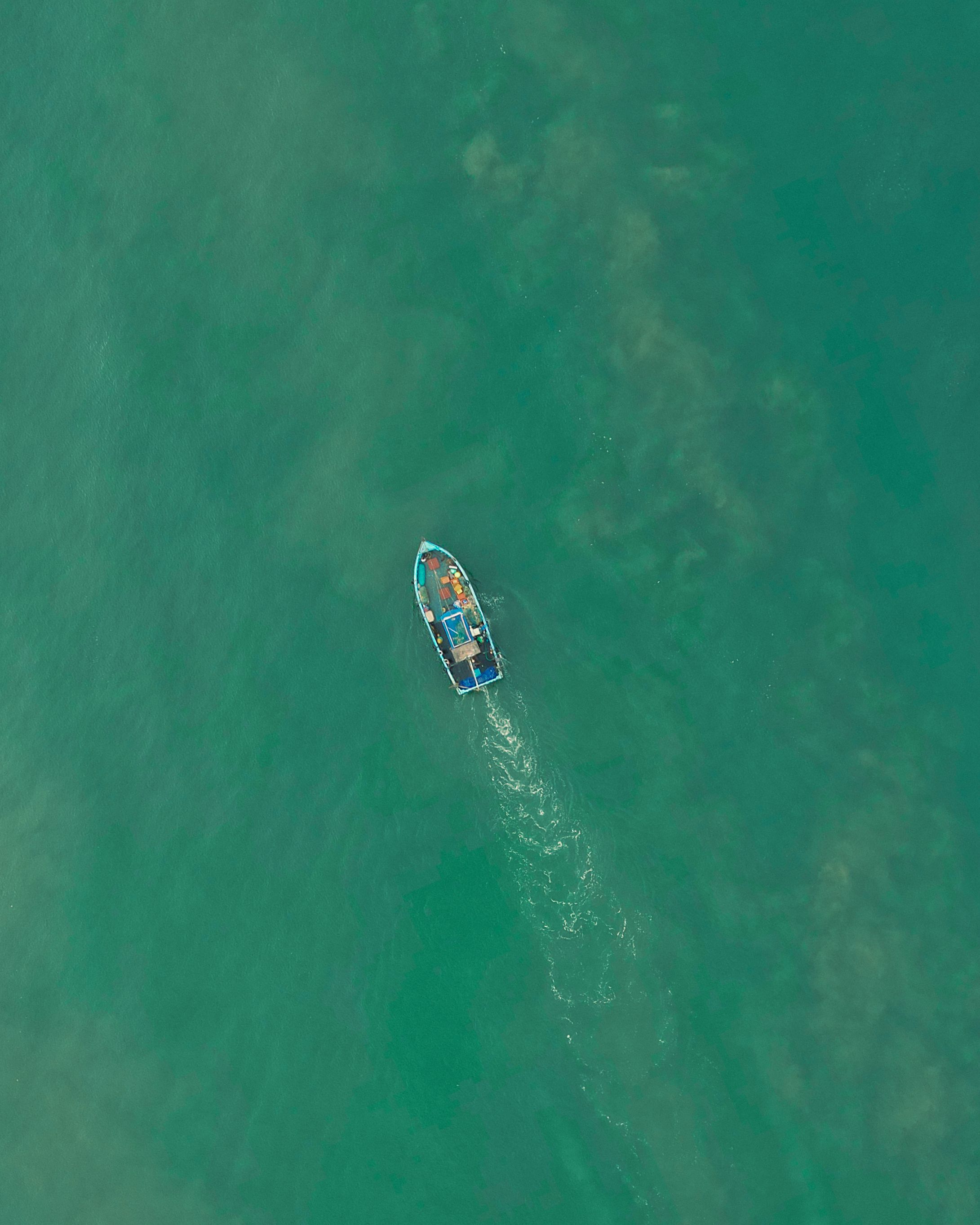 Aerial View of Boats Speeding on Water · Free Stock Photo