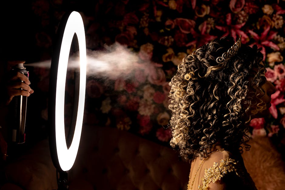 bride spraying finishing mist on her hair - hairstyles for short hair for marriage party bride spraying finishing mist on her hair - hairstyles for short hair for marriage party