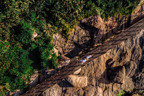 Couple Lying Together on Trail