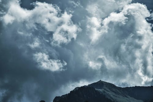 Photo of Cloudy Sky Under Mountain