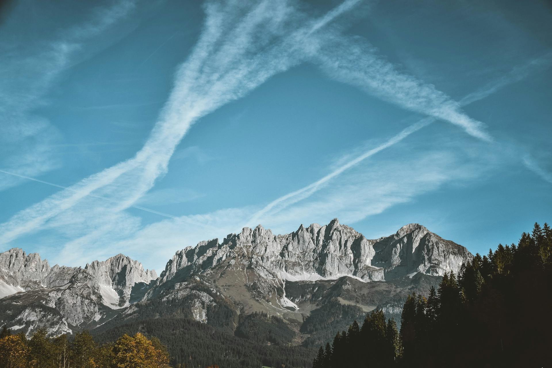 Breathtaking view of Wilder Kaiser mountains in Tirol, Austria with clear skies, an excellent travel destination.