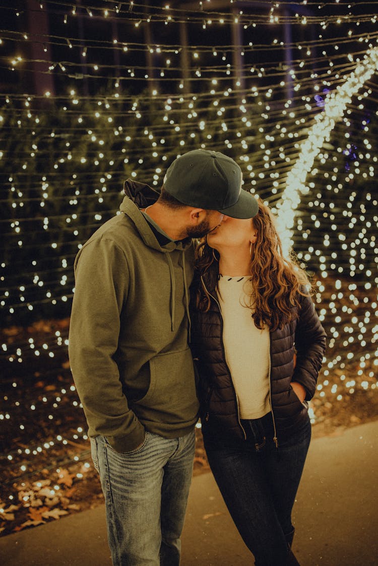 Romantic Couple Kissing Each Other