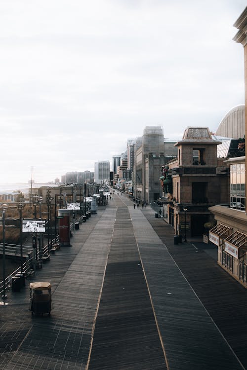 People Walking on Street Near Buildings