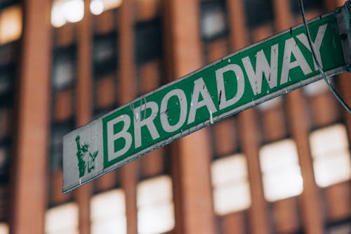 Green Broadway Signage