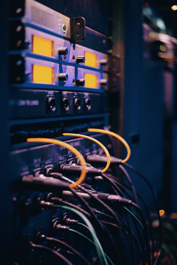 Netwerkbekabeling in een serverruimte