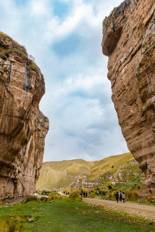 Free Explore the majestic rock formations and lush landscapes of Jauja, Peru, perfect for adventure seekers. Stock Photo
