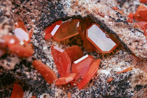 Red Broken Glass on Ground