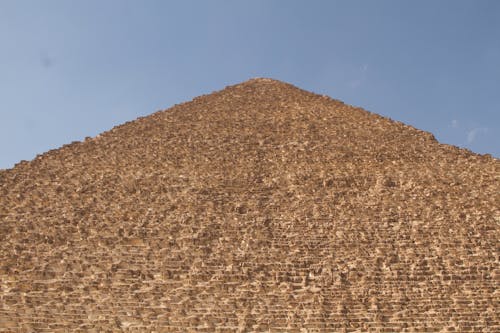 Free Brown Sandstone Pyramid Under Blue Sky Stock Photo