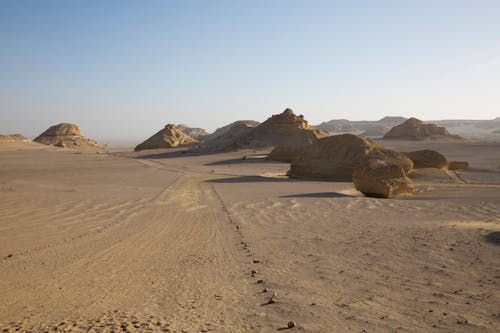 Rock Formations on the Desert Field