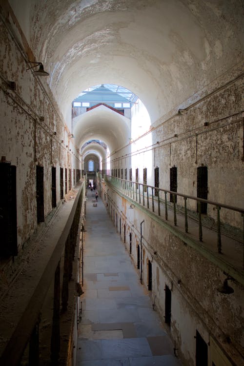 Interior of the Eastern State Penitentiary in Philadelphia, Pennsylvania, United States 