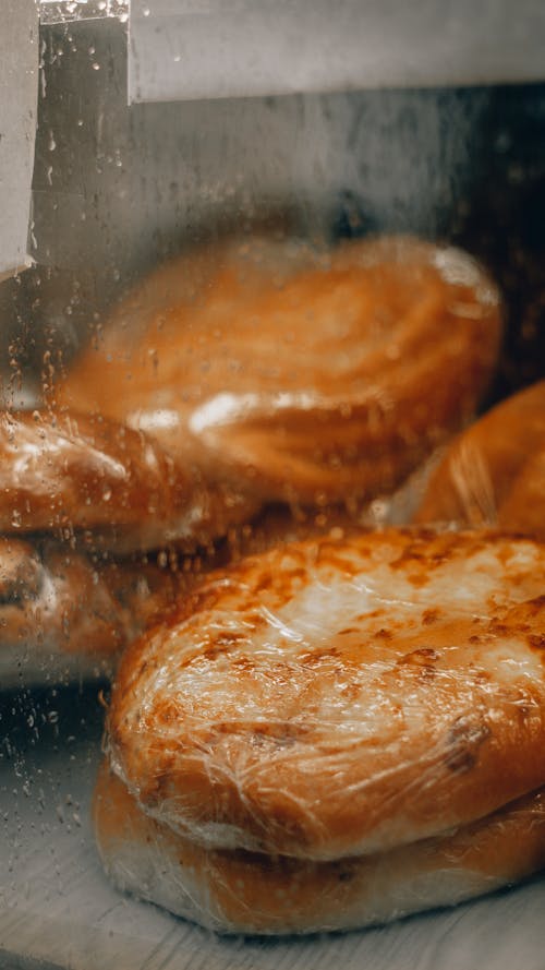 Brown Bread Wrapped in Clear Plastic Pack