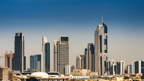 Gratis lagerfoto af blå himmel, by, Dubai Lagerfoto