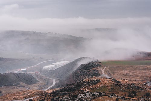 Aerial View of Mountains During