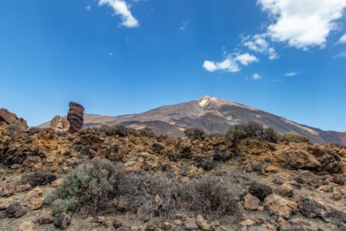 Brown Mountain Under Blue Sky