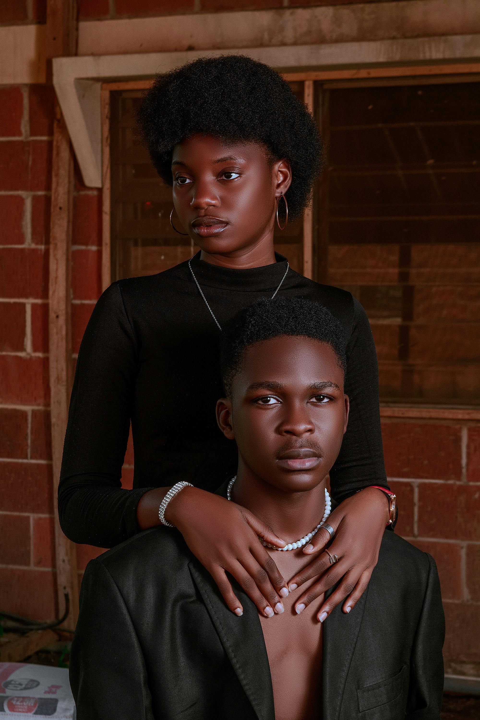 portrait of young couple