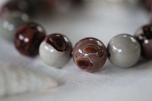 Close-up of Beads on a Bracelet 