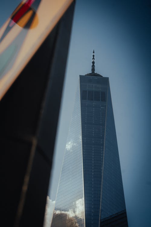 The One World Trade Center Under the Blue Sky 