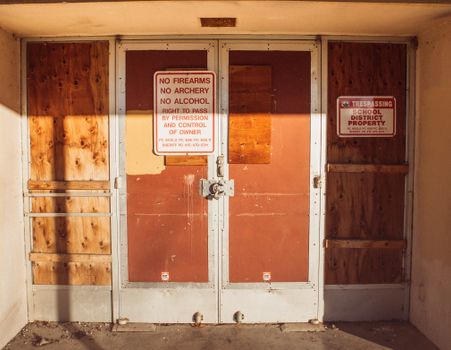 Signages Hanging on the Door