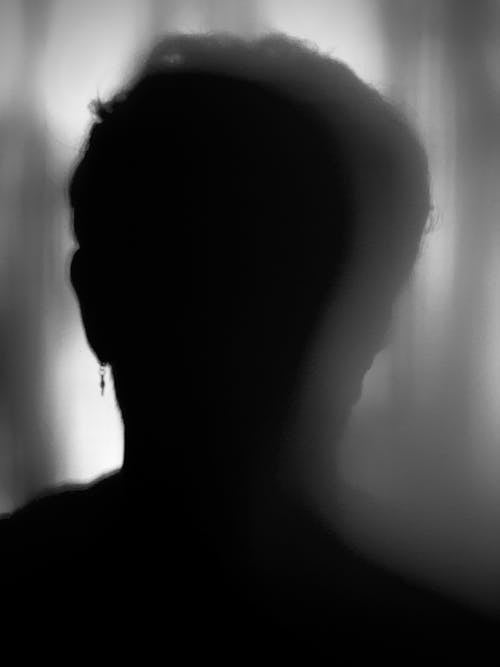 Free Silhouette of Mans Face Stock Photo