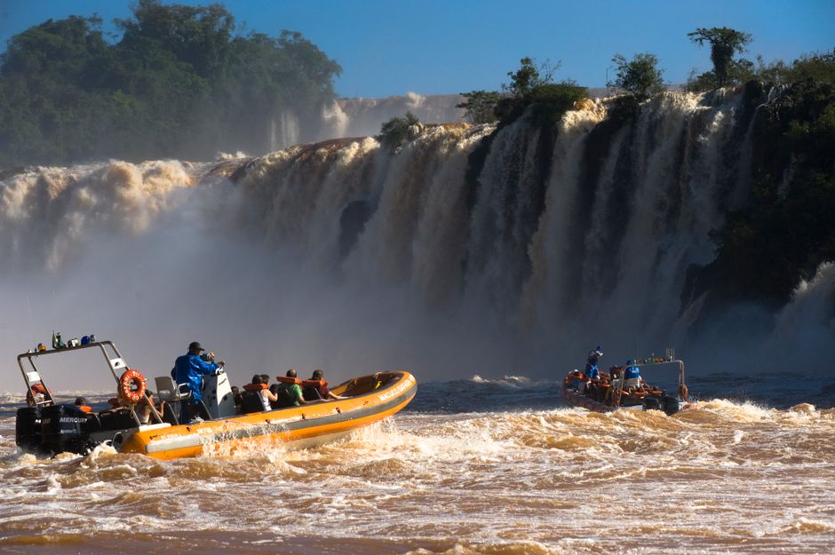 Best Mount Roraima Trekking Expedition - 09 days - Roraima - Brazil - Venezuela Review 2026 - Thrilling boat ride in front of the majestic Iguazu Falls, capturing the adventure and natural beauty.