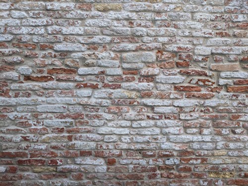 White and Brown Brick Wall 