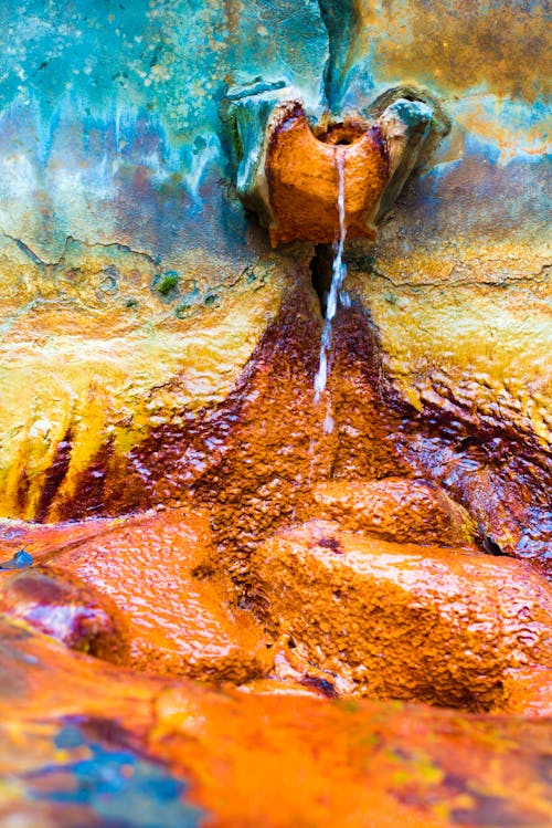 Free stock photo of hot spring, iron, mineral