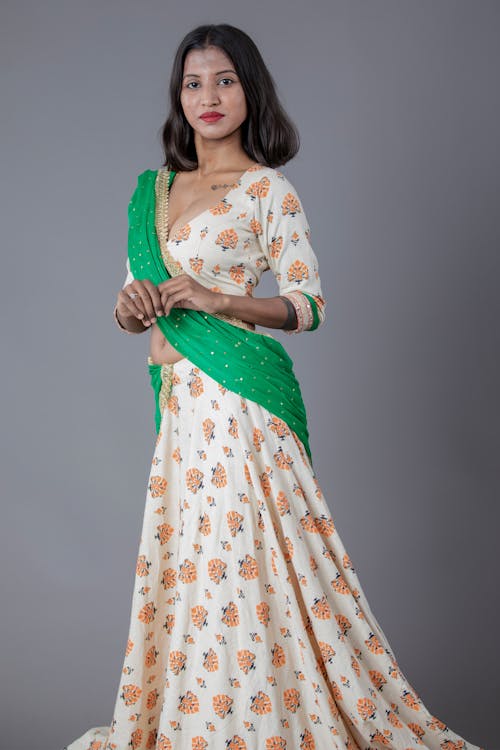 Free Sexy Woman Wearing a Sari Stock Photo