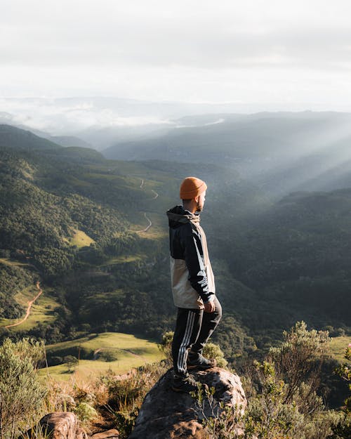 Man Looking at Valley