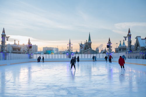 Foto stok gratis dingin, gelanggang es, ice skating