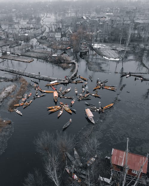 Δωρεάν στοκ φωτογραφιών με dal lake, srinagar, αεροφωτογράφιση