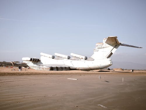 Lun-Clas Ekranoplan Parked on a Ground